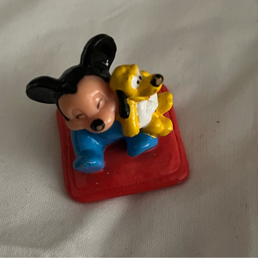 Vintage Mickey Mouse and Pluto Figurine